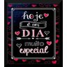 Kit 2 Quadros Decorativos Frase Amor Love 25X30Cm Com Vidro - 1