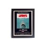 Quadro Jaws Cartaz Filme Moldura Preta - 1