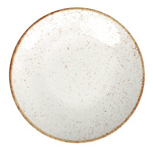 Prato de Sobremesa Porcelana Rústico Marrom 21cm 1un - Tramontina 96980/010