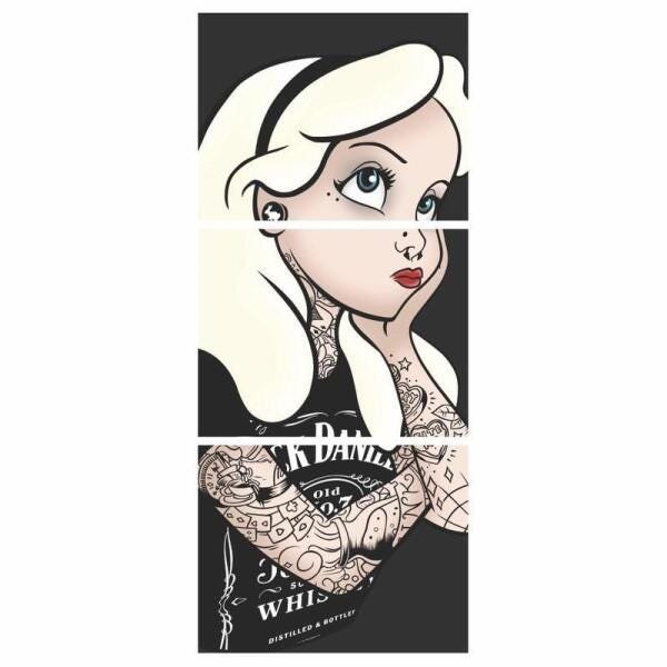 Quadro Alice Dark Decorativo 50X125 - 1