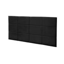 Ver imagem 1 de Painel Raissa 120 cm Suede Preto