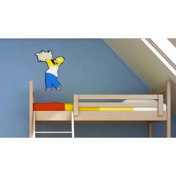 Quadro Homer Porco Aranha - 40.2X28.4Cm - 2