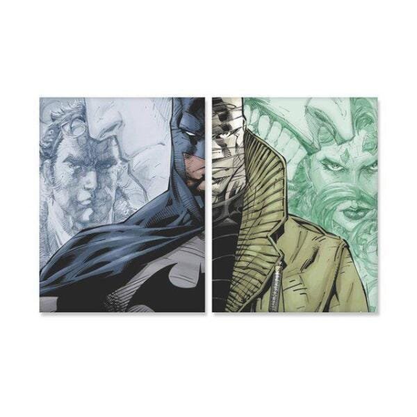 Quadro Batman VS Hush HQ 2 peças 30x40 - 1