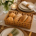 Ver imagem 5 de Cesto Caixa Decorativo Organizador Retangular Palhinha 29cm Bege Casa Quarto Cozinha