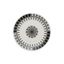 Ver imagem 1 de Prato de Sobremesa Cerâmica Estampa Donna Folk 18cm 1un - Biona 061394