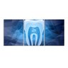 Quadro Dentista Dente Azul Decorativo 125X40 - 1