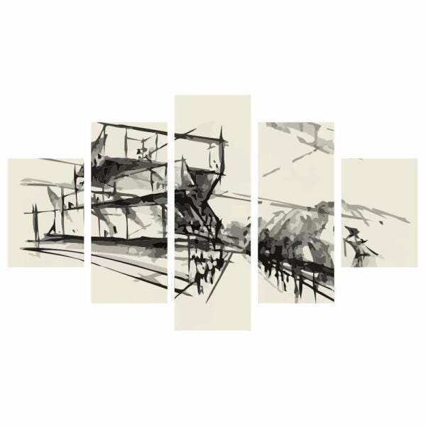 Quadro Arquitetura Construções Profissao 160X80 - 1