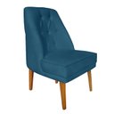 Ver imagem 7 de Kit 4 Cadeiras Paris + 2 Paris Retro Suede Azul Royal Dominic Decor