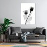 Quadro Flor Tulipas Digital X Ray Moderno Em Canvas - 1