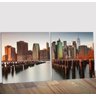 Duo De Quadros Canvas New York City Midiapoparte 125X60Cm - 3