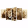 Quadro Leao Casal Decorativo 160X80 - 1
