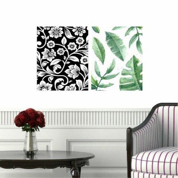 Quadros Selva Urbana Folhagem Decorativo 22x30 - 2