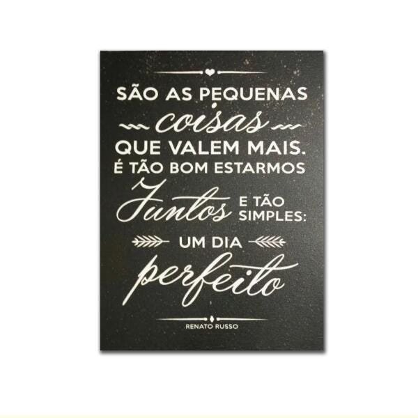 Quadro Frase Renato Russo Retrô Vintage Decoração - 2