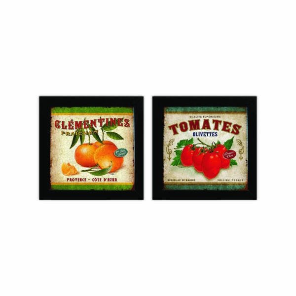 Kit 2 Quadros Decorativos Vintage Cozinha Madame Capricho 30cm - 1