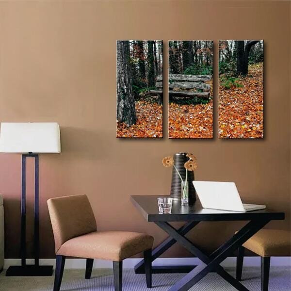 Quadro Decorativo De Banco Antigo - 3