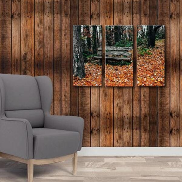 Quadro Decorativo De Banco Antigo - 2