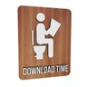 Quadro Decorativo Porta Banheiro Nerd Geek Download Time - 1