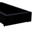 Ver imagem 4 de Cama Box Solteiro Sintético Sereneprime Preto 88x188x40