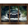 Quadro Decorativo Carro Pajero Pajero Com 3 Peças - 4