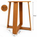 Ver imagem 6 de Mesa de Jantar Redonda Nature Onix 110cm para 4 Lugares Gabilitte