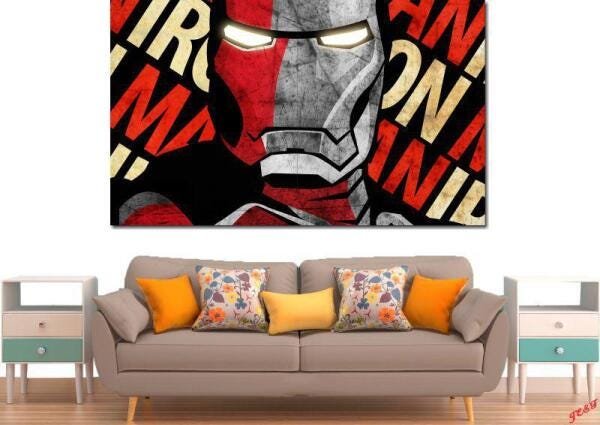 Quadro Decorativo Ironman Homem De Ferro Varias Peças - 2