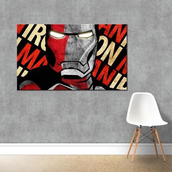 Quadro Decorativo Ironman Homem De Ferro Varias Peças - 3