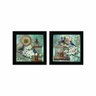 Kit 2 Quadros Pássaros para Decorar Madame Capricho, 23cm - 1