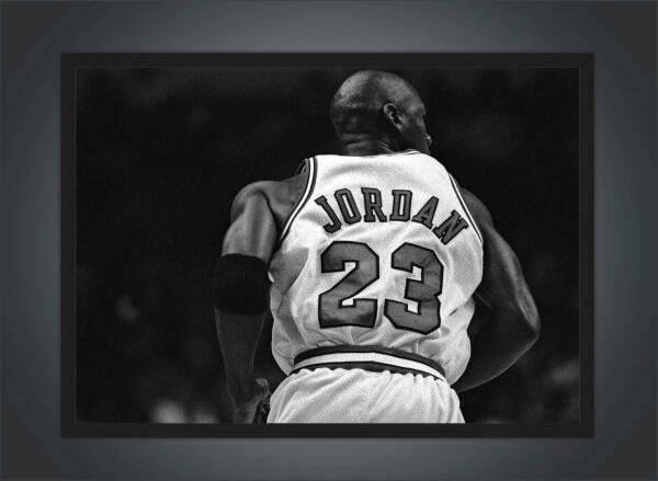 Quadro Decorativo Michael Jordan Basquete Esporte Moldura G1 - 4