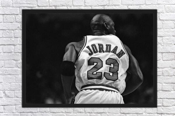 Quadro Decorativo Michael Jordan Basquete Esporte Moldura G1 - 3