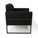 Ver imagem 4 de Kit 2 Poltronas Base Industrial Alta Preto Marisa Suede D03 - D’Rossi
