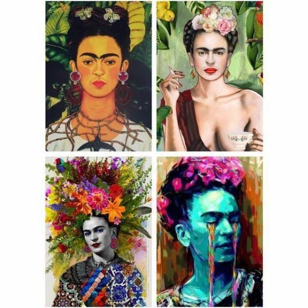 Quadro Frida Kahlo Decoraçao 40X50 - 1