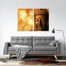 Quadro Arte Buda Lights Conjunto Para Sala Spa decorativo - 3