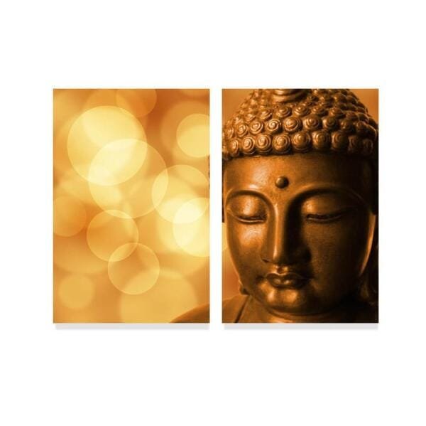 Quadro Arte Buda Lights Conjunto Para Sala Spa decorativo - 1