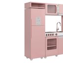 Ver mais imagens de Cozinha Infantil Lali C/ Refrigerador, Fogão, Micro-ondas, Máq. Lavar/tabua Passar Rose