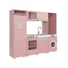 Cozinha Infantil Lali C/ Refrigerador, Fogão, Micro-ondas, Máq. Lavar/tabua Passar Rose - 4
