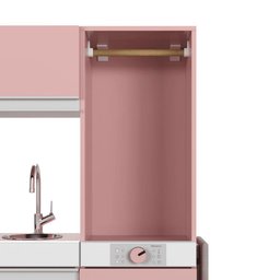 Cozinha Infantil Lali C/ Refrigerador, Fogão, Micro-ondas, Máq. Lavar/tabua Passar Rose - 5