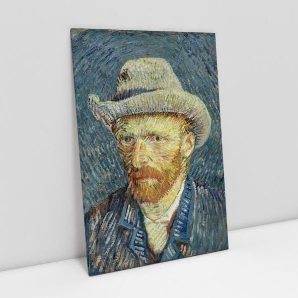 Quadro Van Gogh Autorretrato 01 Artístico Decorativo Sala - 1