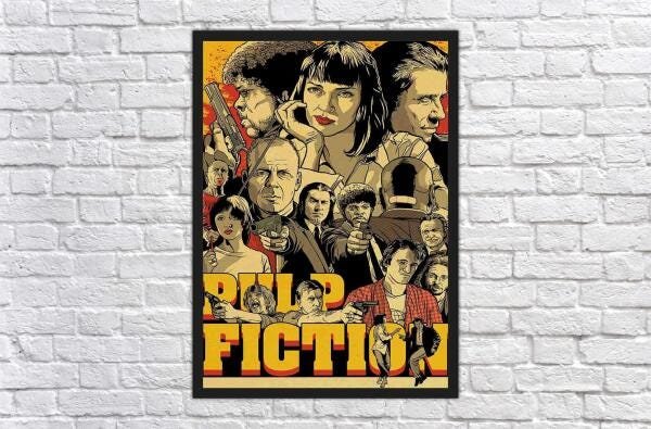 Quadro Decorativo Pulp Fiction Filmes Cinema Moldura G01 - 2
