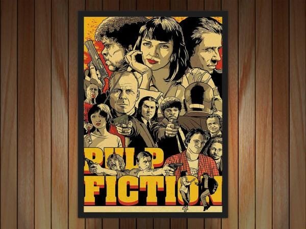 Quadro Decorativo Pulp Fiction Filmes Cinema Moldura G01 - 3