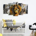 Ver imagem 4 de Quadro Decorativo Desenho Infantil Mandagascar Varias Peças
