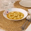 Ver imagem 2 de Jogo 12 Pratos Fundos de Porcelana 22cm Tramontina Floratta Floral Restaurante Servir Sopas Caldos