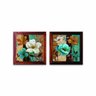 Kit 2 Quadros de Flores Decorativos Madame Capricho 23 cm - 1