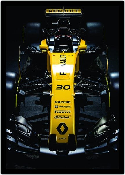 Quadro Decorativo Fórmula 1 Carro Esporte Moldura G06 - 1