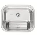 Ver imagem 1 de Tanque de Encaixe Tramontina Hera 34l Inox Polido Lavanderia Área de Serviço 50x40cm