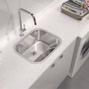 Ver imagem 2 de Tanque de Encaixe Tramontina Hera 34l Inox Polido Lavanderia Área de Serviço 50x40cm