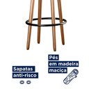 Ver imagem 2 de Kit 02 Banquetas Altas Berlin Courino sem Encosto Preto Abmaza