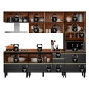 Ver imagem 5 de Cozinha Modulada Proença 5 Peças com Paneleiro 1 Forno Nogueira Touch-carbono Prime Tx - Demartêz