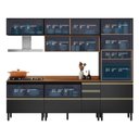 Ver imagem 7 de Cozinha Modulada Proença 5 Peças com Paneleiro 1 Forno Nogueira Touch-carbono Prime Tx - Demartêz