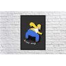 Quadro Homer Simpsons Frases Desenho Com Moldura G01 - 2