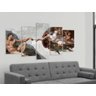 Quadro Decorativo 129X63 Sala Quarto A Criação Michelangelo - 4